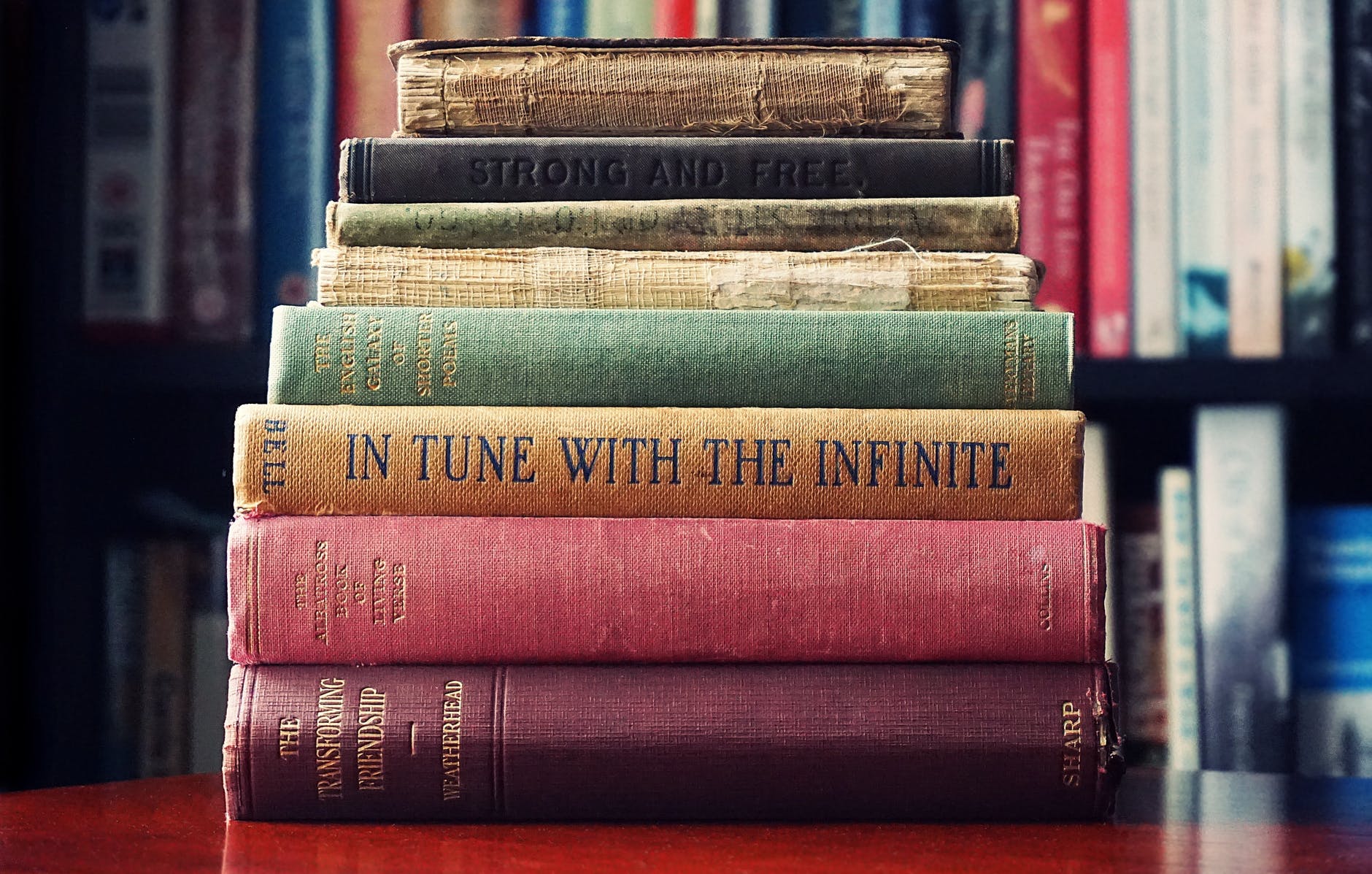 pile of assorted title book lot selective focus photographt